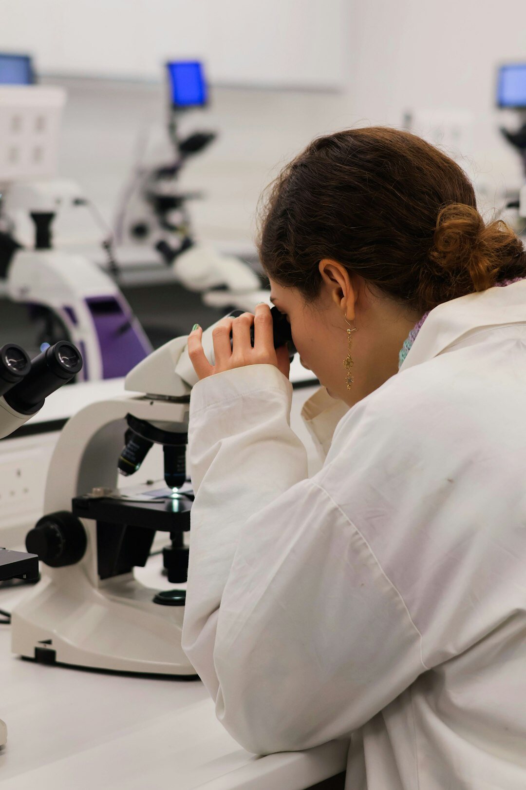 young researcher in lab